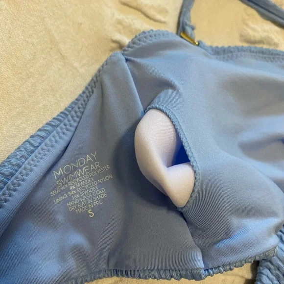 - Monday Swimwear ‘Sky Blue’ Bandeau Bikini Top - Picture 2 of 7